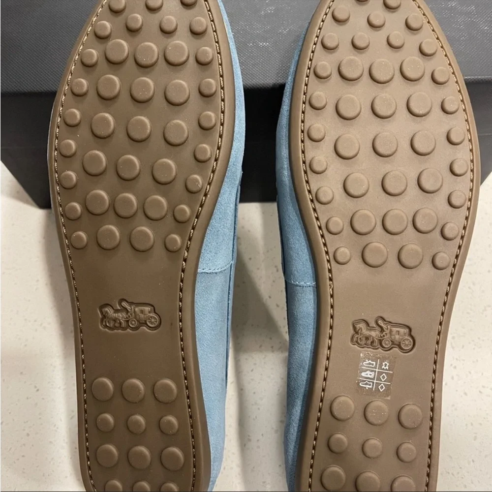 Coach Gia Suede Loafers in Chambray size 7 - Picture 4 of 6
